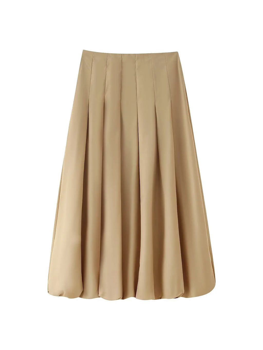Women's Autumn New Short Zipper Jacket Short Sleeved Top High Waisted Pleated Lantern Flower Bud Half Skirt Set
