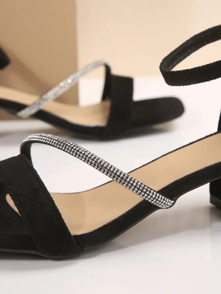 Summer Hot Selling Comfortable Elegant Sexy High-heeled Sandals Fashionable New Style Square Toe Anti Slip Casual Sandals Women