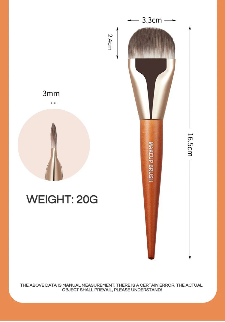 Hot Sale Flat Head Makeup Brush GECOMO Foundation Brush Quickly Apply Foundation Makeup