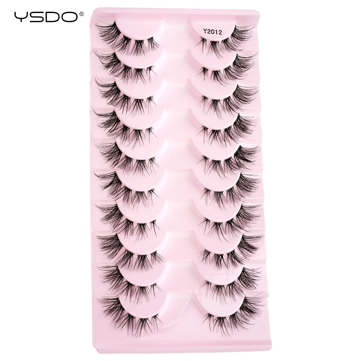 YSDO Natural False Eyelashes 3/6/10 Pairs Wispy Faux 3D Mink Lashes Reusable Fluffy Cat Fake Lashes Extension Makeup Tool Cílios