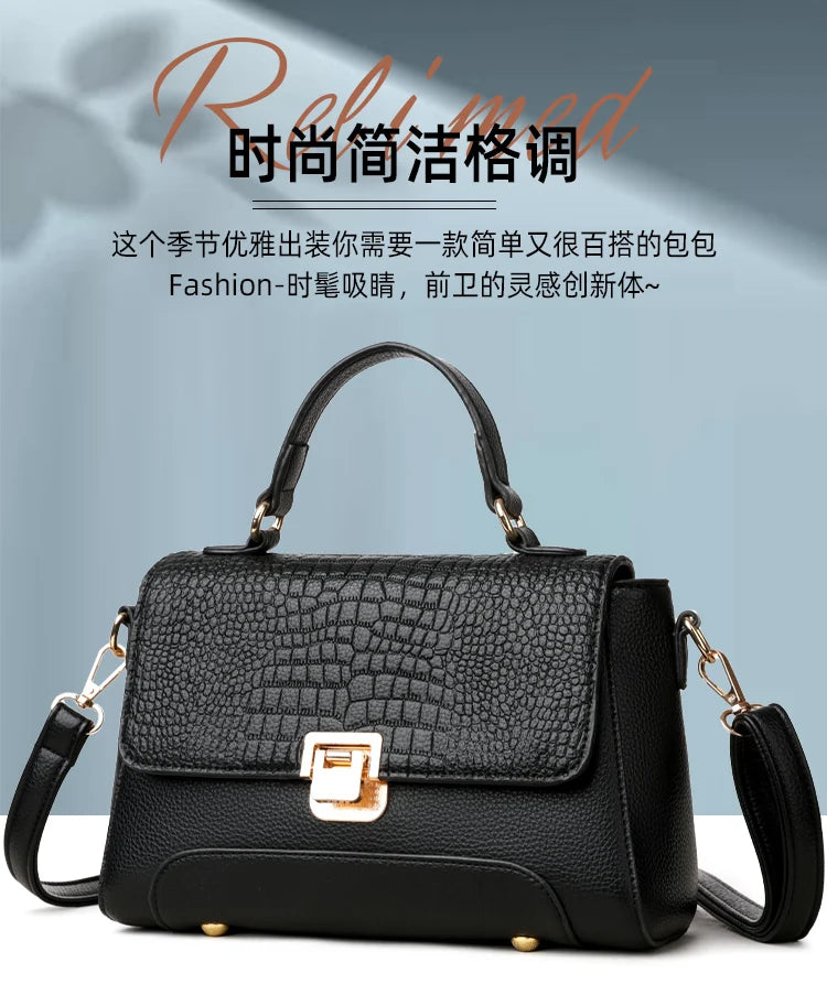 Brand Luxury Large Capacity Multilayer Shoulder Messenger Bag Women High Quality Leather Handbag Design Female Crossbody Tote