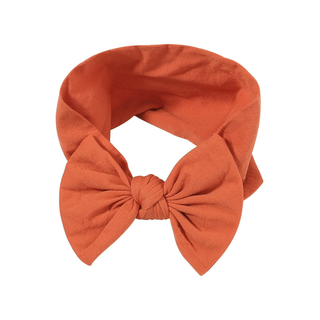 48 colors Baby Bowknot Hairband Broadside Headband Kids Girls Boutique Elastic Protect Turban Headwear Baby Hair Accessories