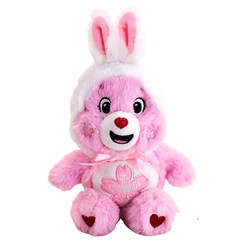 Care Bears 20cm Suction Cup Plush Pendant Rabbit Ear Bear Doll Car Home Decor Bag Ornament Lovely Birthday Gift for Kids & Fans