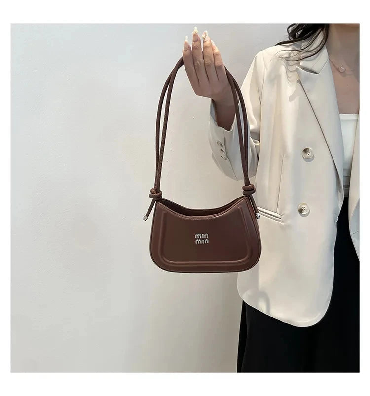 2025 Summer Trendy Shoulder Bag for Women, Elegant Crescent Crossbody Purse, Office Commuter Bag, Luxury Texture