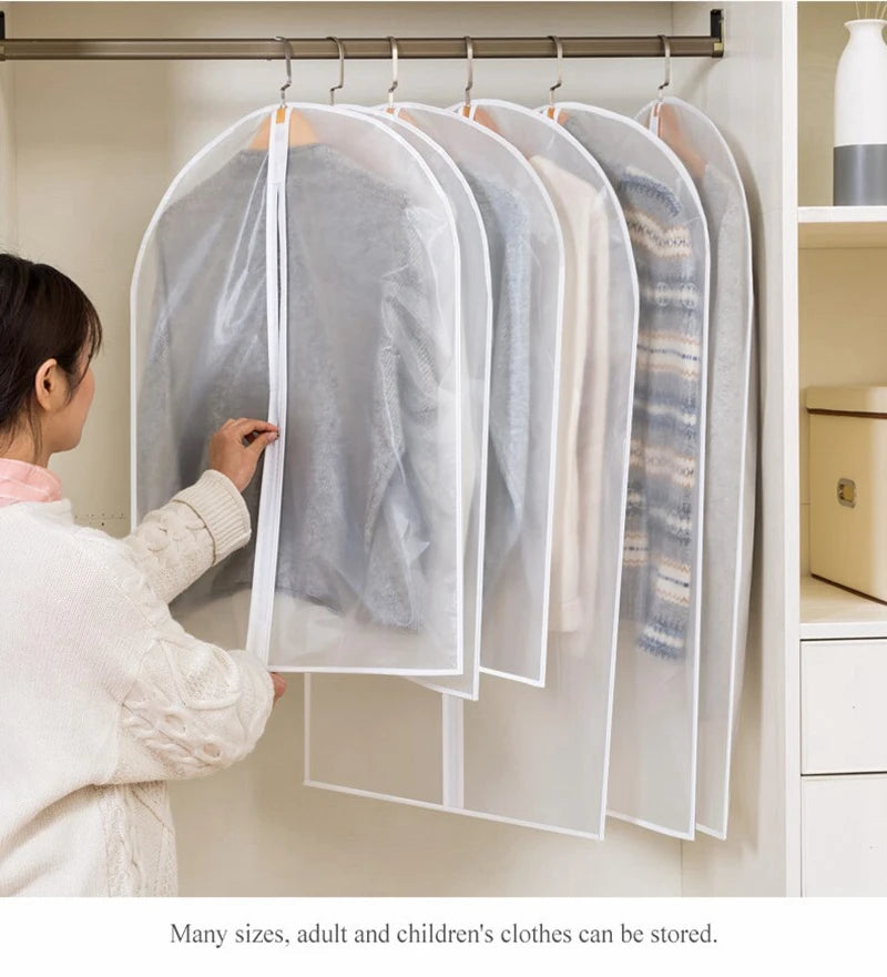 Clothes Hanging Dust cover wedding Dress Cover Suit Coat Storage Bag Garment bags Organizer Wardrobe Hanging Clothing Organizers