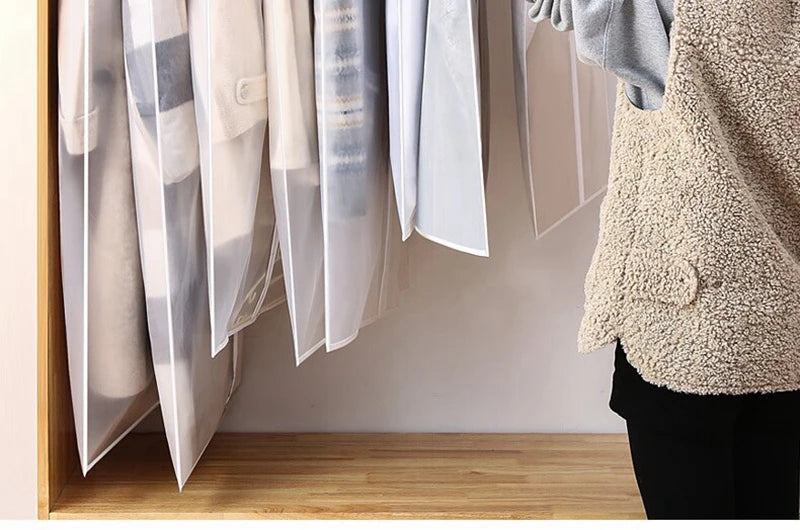 Clothes Hanging Dust cover wedding Dress Cover Suit Coat Storage Bag Garment bags Organizer Wardrobe Hanging Clothing Organizers