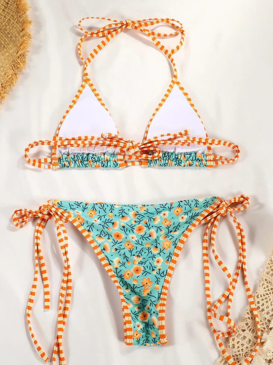 Micro Bikinis Sexy Swimsuit Women Bikini Set Triangle Swimwear String Beachwear Thong Two Piece Suits Brazilian Biquini