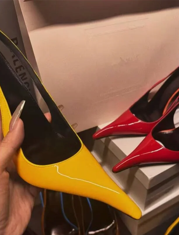 Summer high-heeled pointed women's sandals, European and American fashion runway parties, weddings, women's high heels