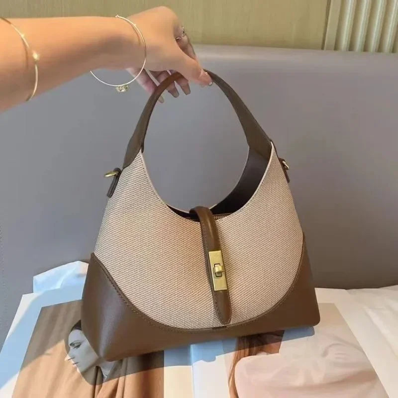 Fashion Women Handbag New Large Capacity Patchwork Crossbody Bag Multifunctional Commuting Shoulder Bag Designer Bag Dinner Bag