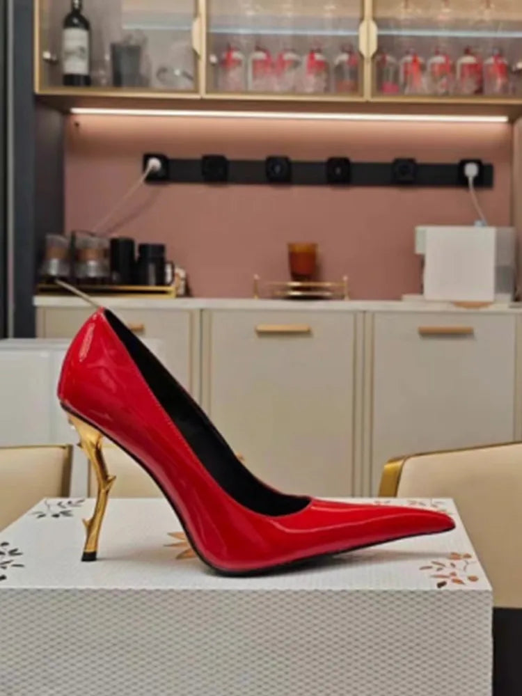 Summer high-heeled pointed women's sandals, European and American fashion runway parties, weddings, women's high heels