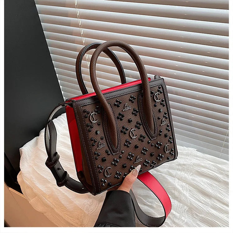 Vintage Hollow Out Tote Bag, Large Capacity Shopping Bag, Women's Versatile Shoulder & Crossbody Bag, Fashionable Retro Design