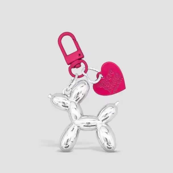 Balloon Dog Luminous Keychain Balloon Dog Glow At Night Pewndant Keyring Accessories Backpack Bags Pendant Kawaii Things Y2K New