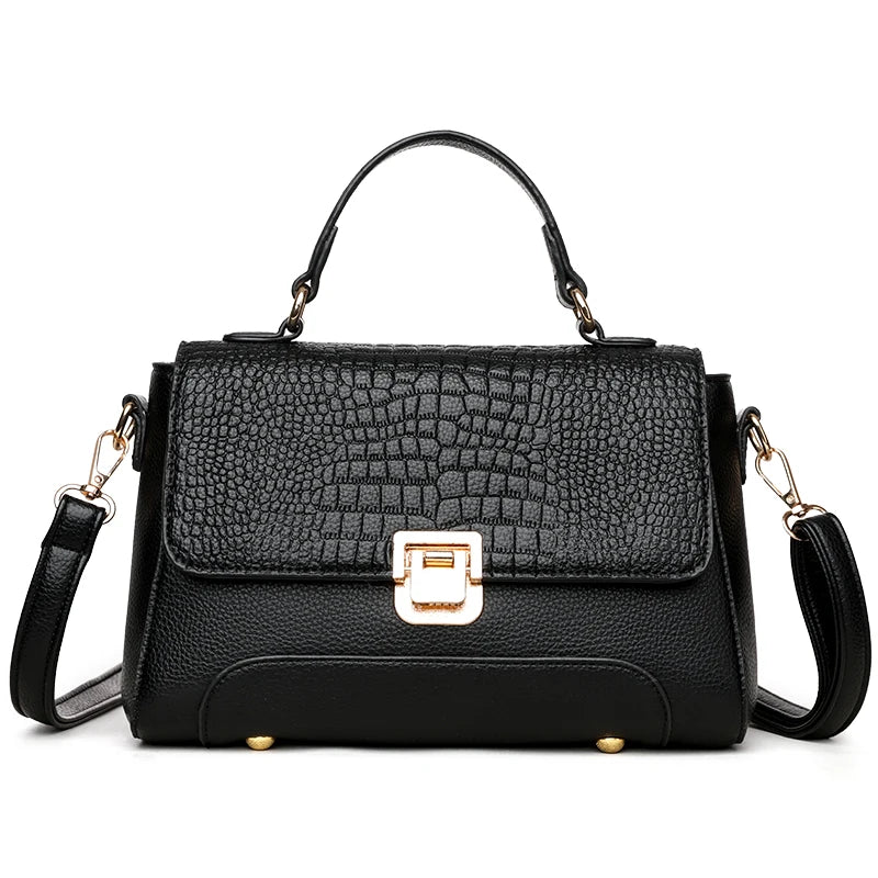 Brand Luxury Large Capacity Multilayer Shoulder Messenger Bag Women High Quality Leather Handbag Design Female Crossbody Tote