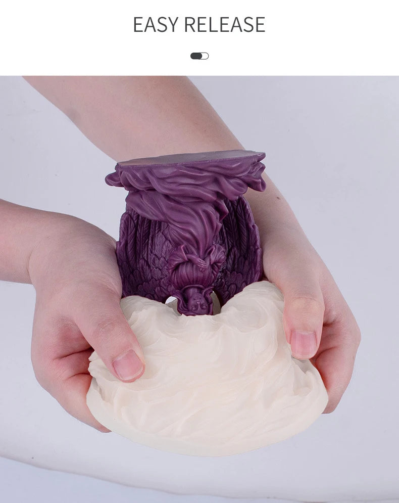 Rose Candle Silicone Mold for Wedding Valentine's Day Flower Aromatherapy Soap Ornament Gypsum Epoxy Resin Mold Home Decor