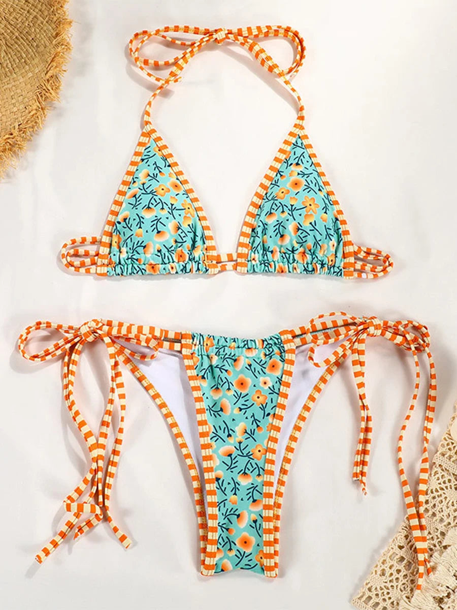 Micro Bikinis Sexy Swimsuit Women Bikini Set Triangle Swimwear String Beachwear Thong Two Piece Suits Brazilian Biquini