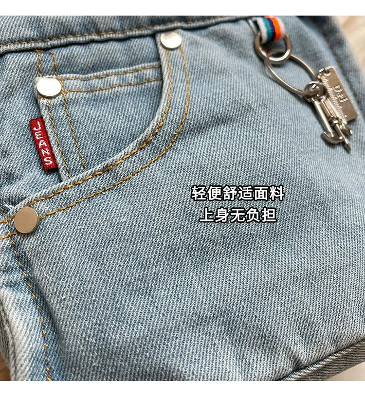 Ladies' Crossbody Bags Creative Retro Washed Denim Personalized Fashionable Verstaile Handbags High-quality Shoulder Bags Girl