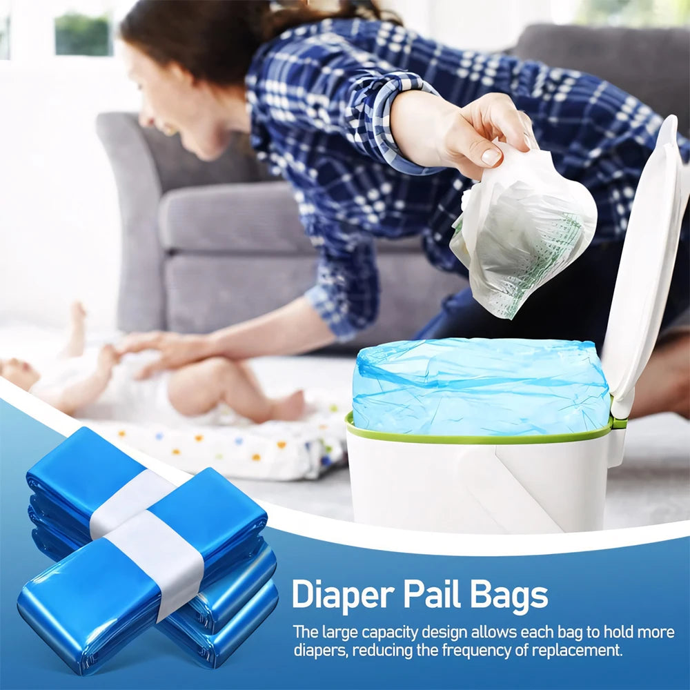 Diaper Pail Refill Bags For Diaper Genie For Munchkin For Dekor For Angelcare For Tommee Tippee and Playtex Diaper Pails Refills