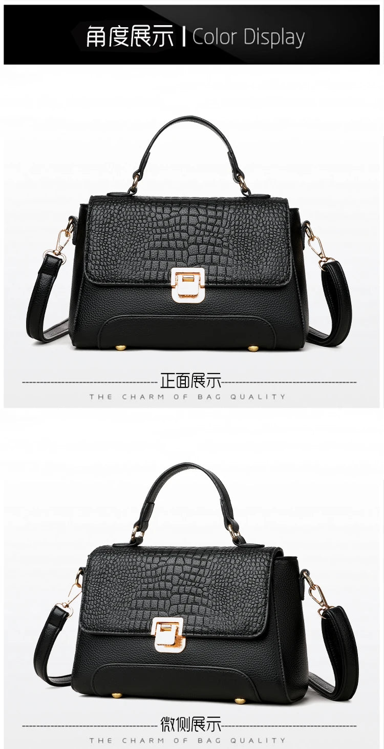 Brand Luxury Large Capacity Multilayer Shoulder Messenger Bag Women High Quality Leather Handbag Design Female Crossbody Tote
