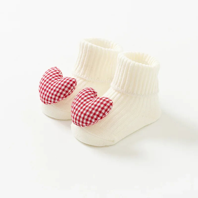 Baby Socks Spring and Autumn Non-slip Floor Socks Newborn Baby Cartoon 3D Doll Toddler Socks 0-24 Months
