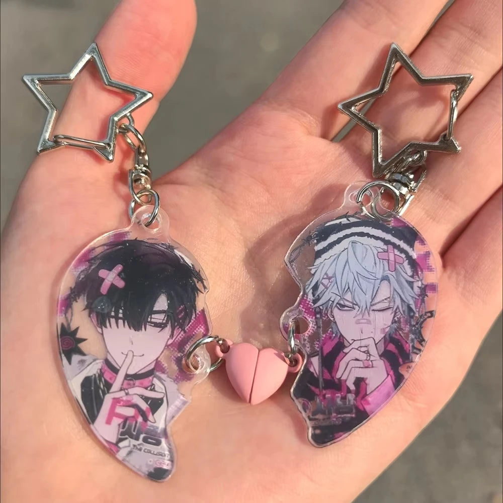 Alien Stage Ivan & Till Cartoon Keychain Acrylic Chain for Woman Men Fashion Anime Figure Acrylic Keyring Pendant Gift