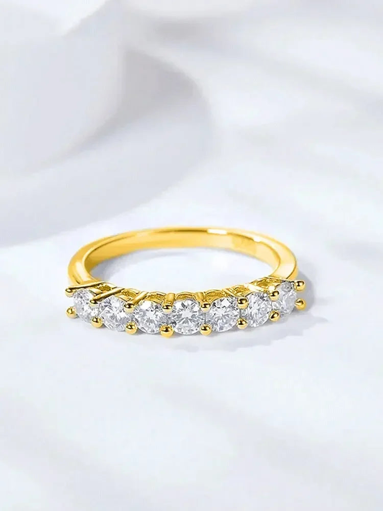 925 Sterling Silver Round Zircon Shiny Gorgeous Rings for Women Engagement Wedding High Quality Fine Jewelry