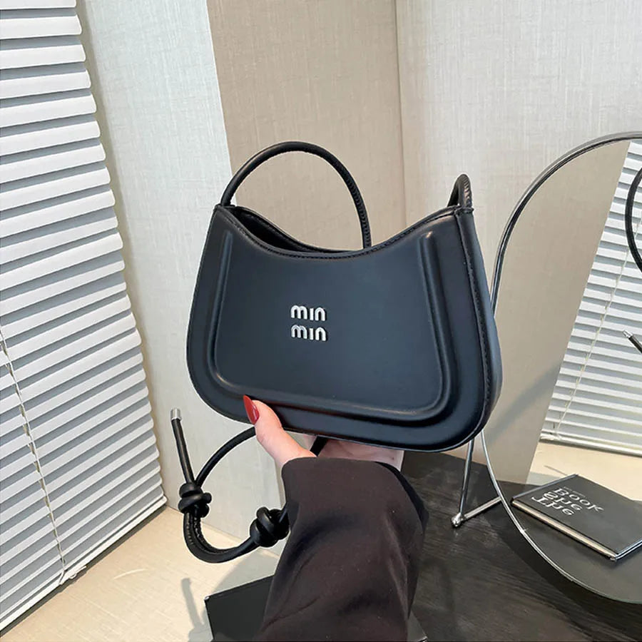 2025 Summer Trendy Shoulder Bag for Women, Elegant Crescent Crossbody Purse, Office Commuter Bag, Luxury Texture