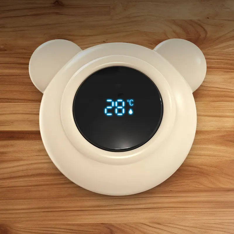 1pc Little Bear Baby Water Temperature Gauge, Button Cell Child/Baby Bath Digital Temperature Gauge - Home Use