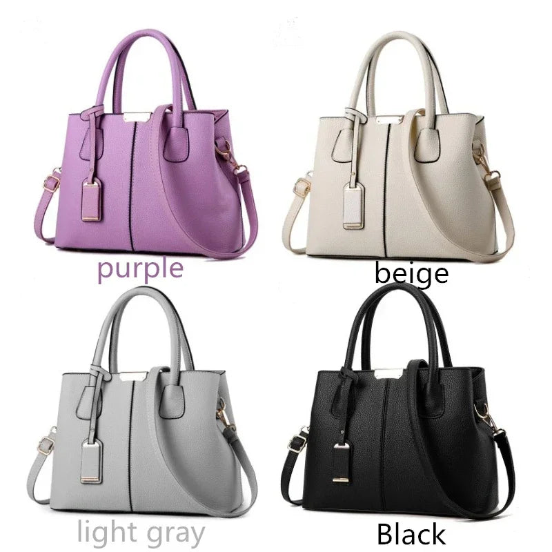 New luxury women's leather bag, well-known designer brand handbag, women's handbag wallet, fashionable shoulder bag