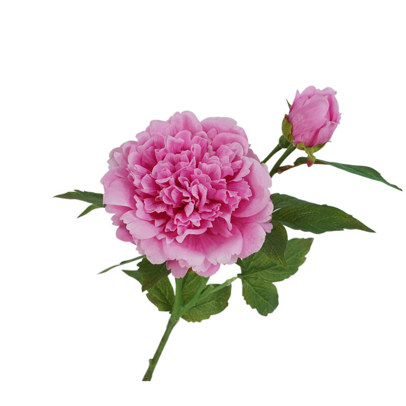 2 Heads Artificial Flowers Moisturizing Peony Real Touch Fake Flowers Luxury Home Decor Party Wedding Flower Arrangement Peonies