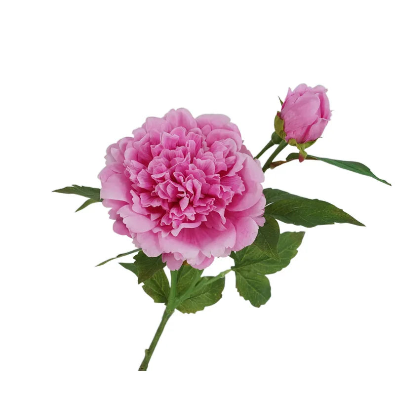 2 Heads Artificial Flowers Moisturizing Peony Real Touch Fake Flowers Luxury Home Decor Party Wedding Flower Arrangement Peonies