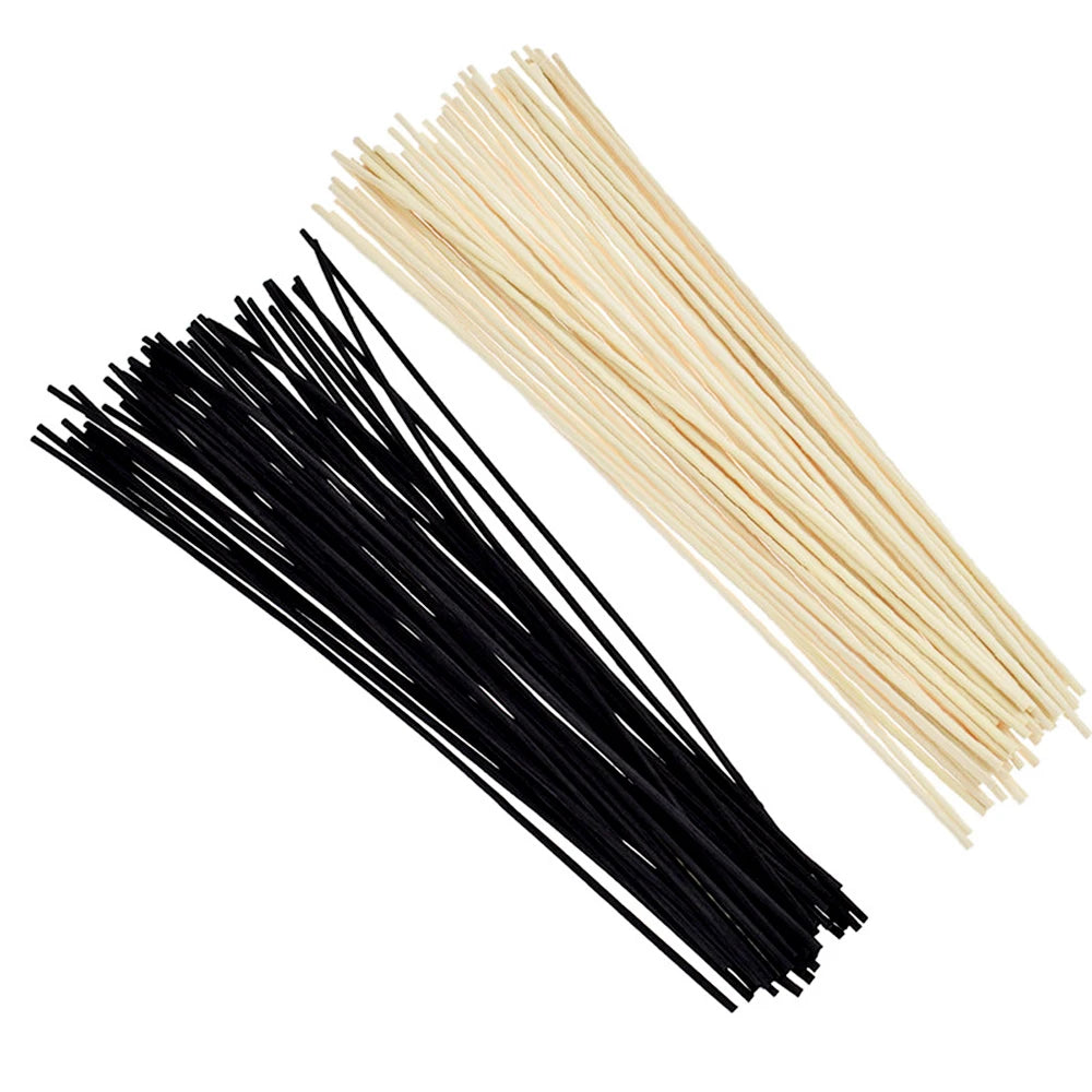 20-100pcs Natural Reed Diffuser Sticks, Rattan Fireless Fragrance for DIY Home Decor, Aromatherapy & Ornament Crafting