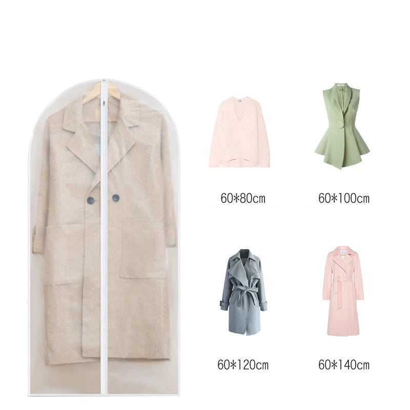 Clothes Hanging Dust cover wedding Dress Cover Suit Coat Storage Bag Garment bags Organizer Wardrobe Hanging Clothing Organizers