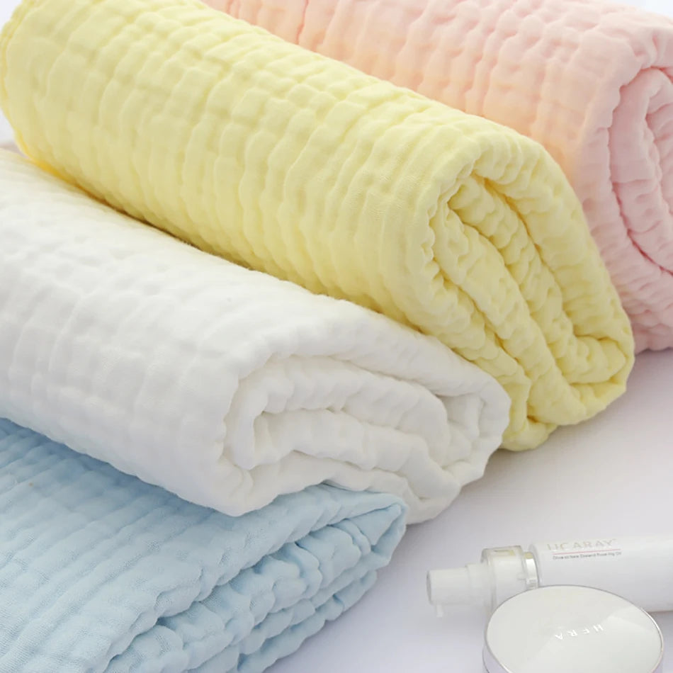 5Pcs 30x30cm Baby Towel Bath Towels Face Washcloth Muslin Squares Cotton Hand Wipe Gauze for Bathing Feeding Kids Handkerchief