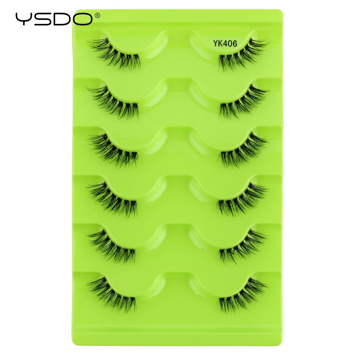 YSDO Natural False Eyelashes 3/6/10 Pairs Wispy Faux 3D Mink Lashes Reusable Fluffy Cat Fake Lashes Extension Makeup Tool Cílios