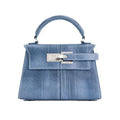Trapezoidal bag new leather women's bag senior cross-body bag Fashion niche hand bag commuter bag