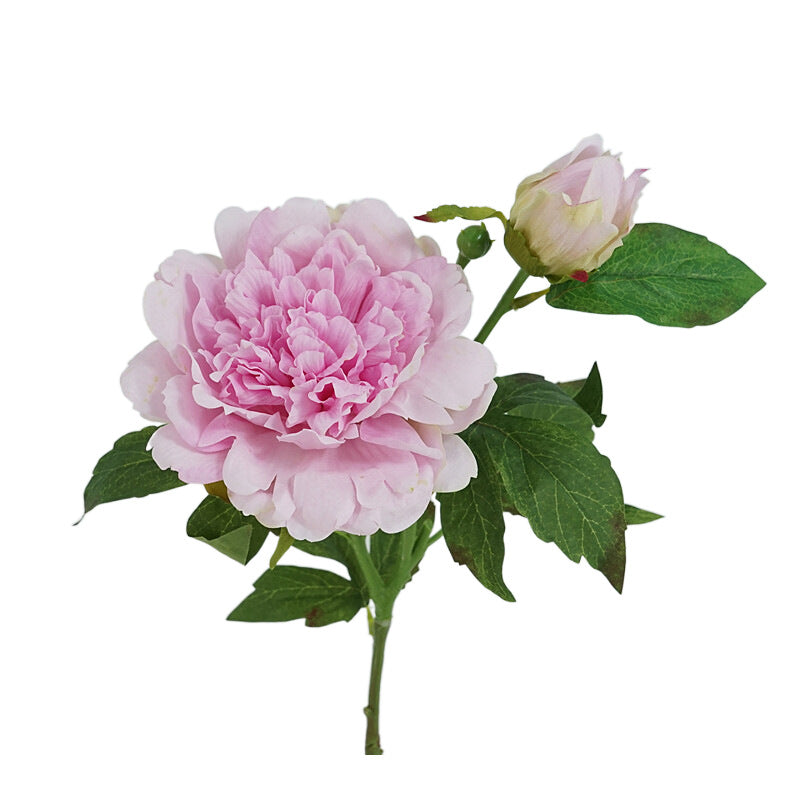 2 Heads Artificial Flowers Moisturizing Peony Real Touch Fake Flowers Luxury Home Decor Party Wedding Flower Arrangement Peonies