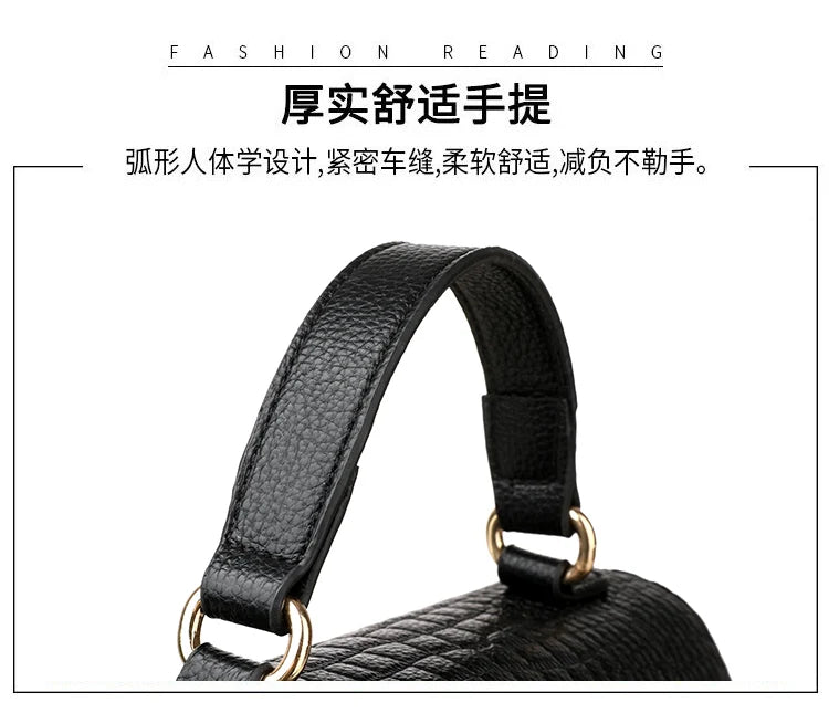 Brand Luxury Large Capacity Multilayer Shoulder Messenger Bag Women High Quality Leather Handbag Design Female Crossbody Tote