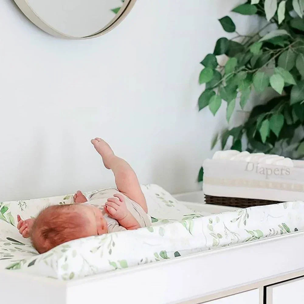 Newborn Change Table Covers Baby Diaper Changing Pad Cover Printing Design Breathable Soft Reusable Diaper Changing Mat Cover