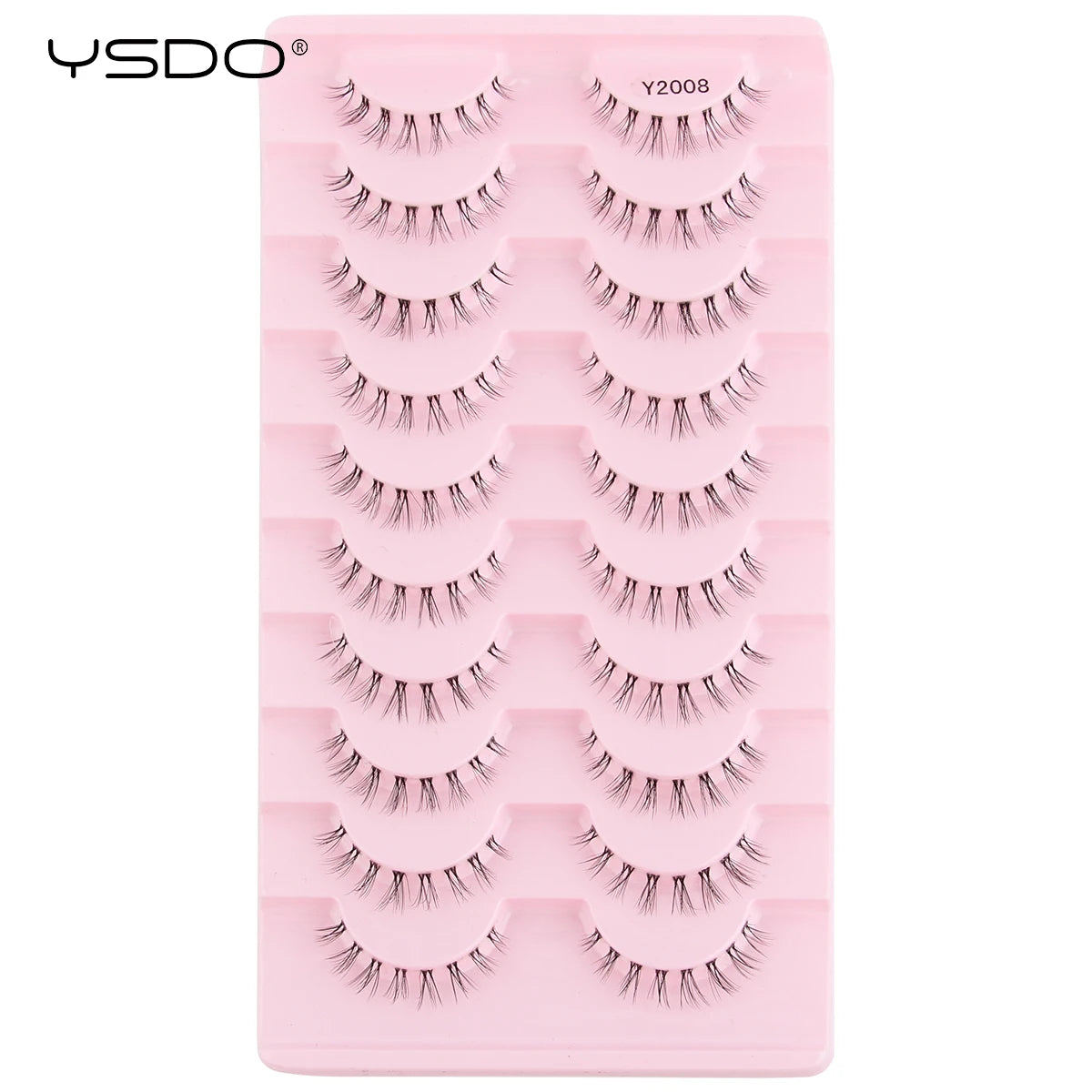 YSDO Natural False Eyelashes 3/6/10 Pairs Wispy Faux 3D Mink Lashes Reusable Fluffy Cat Fake Lashes Extension Makeup Tool Cílios