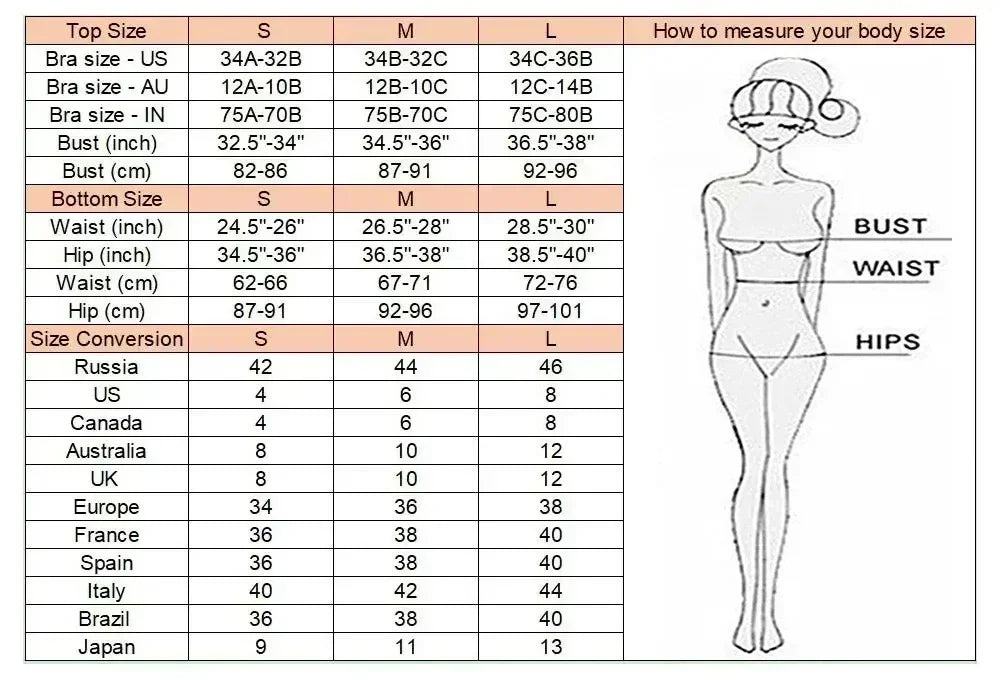 3 PCS with Sarong Skirt Bandeau Bikini Women Swimwear Female Swimsuit Three-pieces Bikini Set Bather Bathing Suit Swim Beachwear