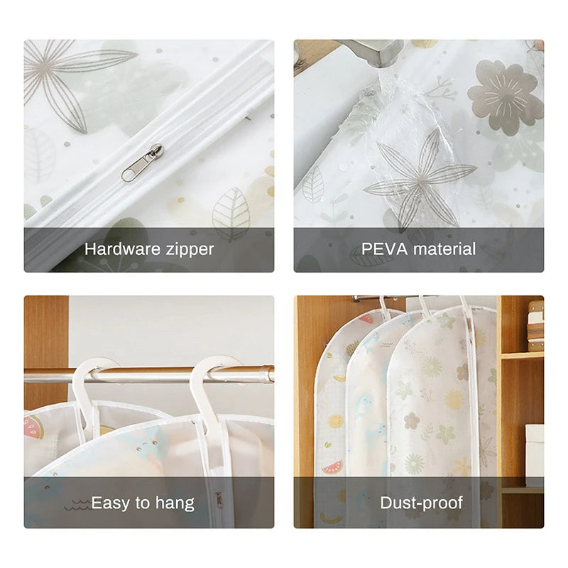 Clothes Hanging Dust cover wedding Dress Cover Suit Coat Storage Bag Garment bags Organizer Wardrobe Hanging Clothing Organizers