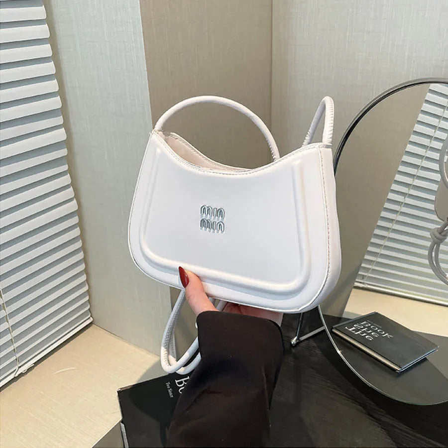 2025 Summer Trendy Shoulder Bag for Women, Elegant Crescent Crossbody Purse, Office Commuter Bag, Luxury Texture