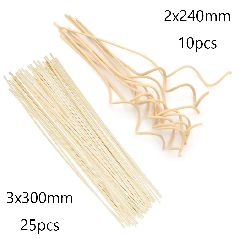 20-100pcs Natural Reed Diffuser Sticks, Rattan Fireless Fragrance for DIY Home Decor, Aromatherapy & Ornament Crafting