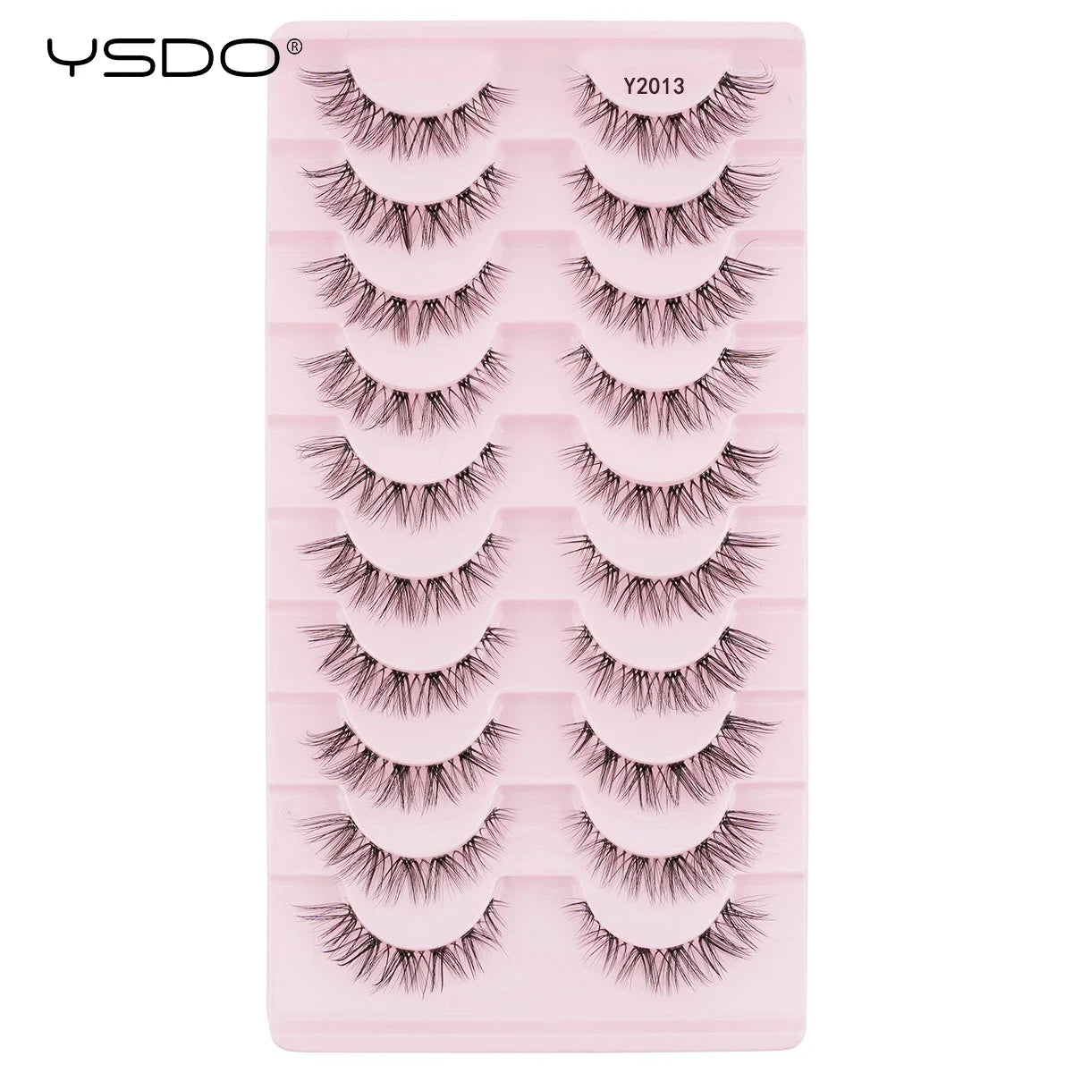 YSDO Natural False Eyelashes 3/6/10 Pairs Wispy Faux 3D Mink Lashes Reusable Fluffy Cat Fake Lashes Extension Makeup Tool Cílios