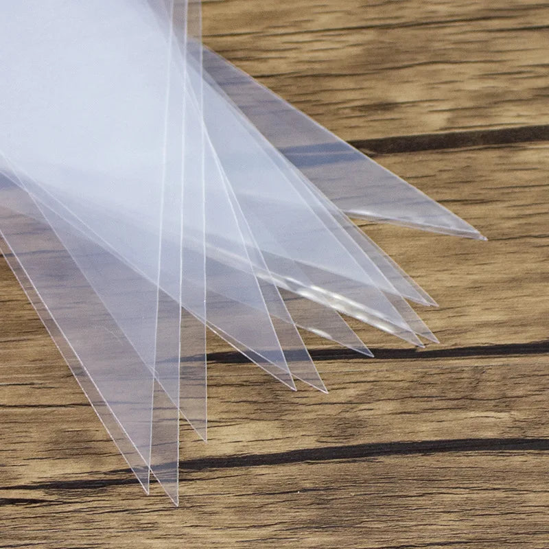 50/100pcs Candy Bags Cellophane Popcorn Bags Cone Cookies Storage Bags with Gold Twist Ties Wedding Birthday Party Favors