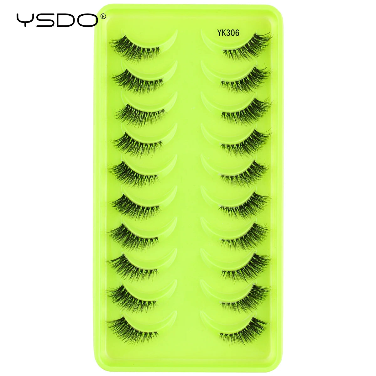 YSDO Natural False Eyelashes 3/6/10 Pairs Wispy Faux 3D Mink Lashes Reusable Fluffy Cat Fake Lashes Extension Makeup Tool Cílios