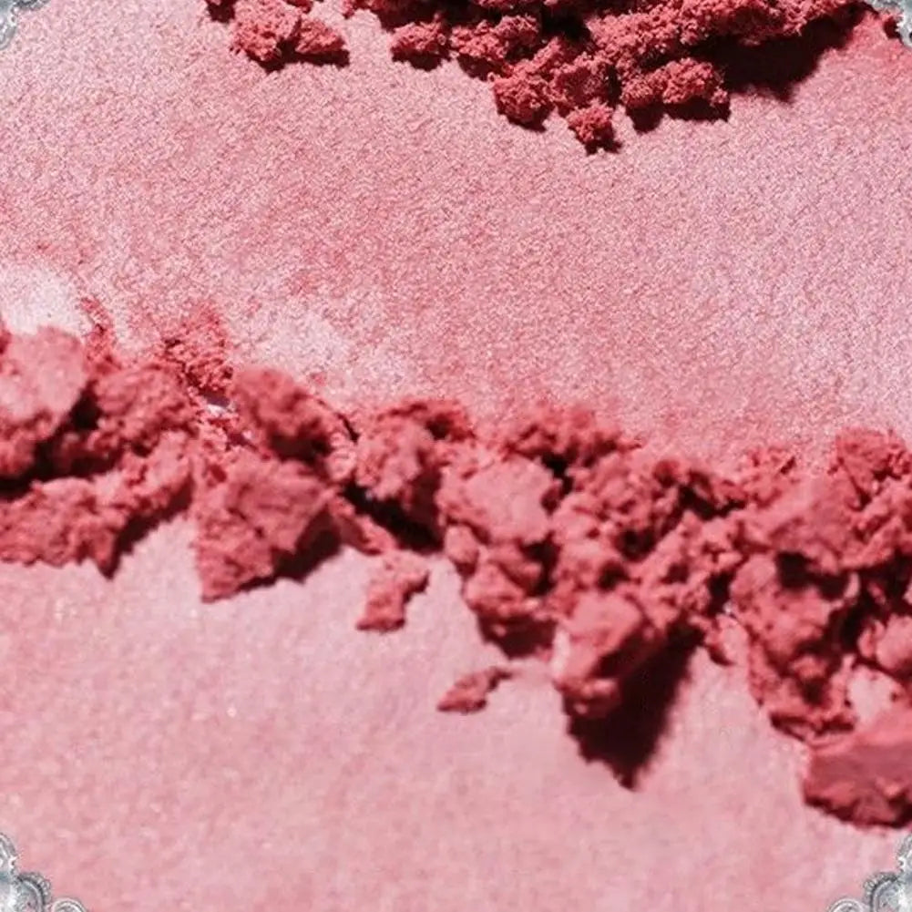 Shell Pearl Blush For Flower Knows Relief Matte Silk Satin Embossed Blush Makeup Long Lasting Brighten Blusher Pallet For Gift