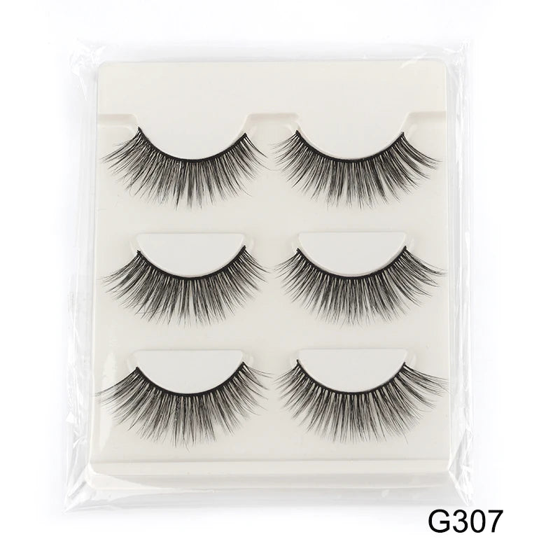YSDO Natural False Eyelashes 3/6/10 Pairs Wispy Faux 3D Mink Lashes Reusable Fluffy Cat Fake Lashes Extension Makeup Tool Cílios
