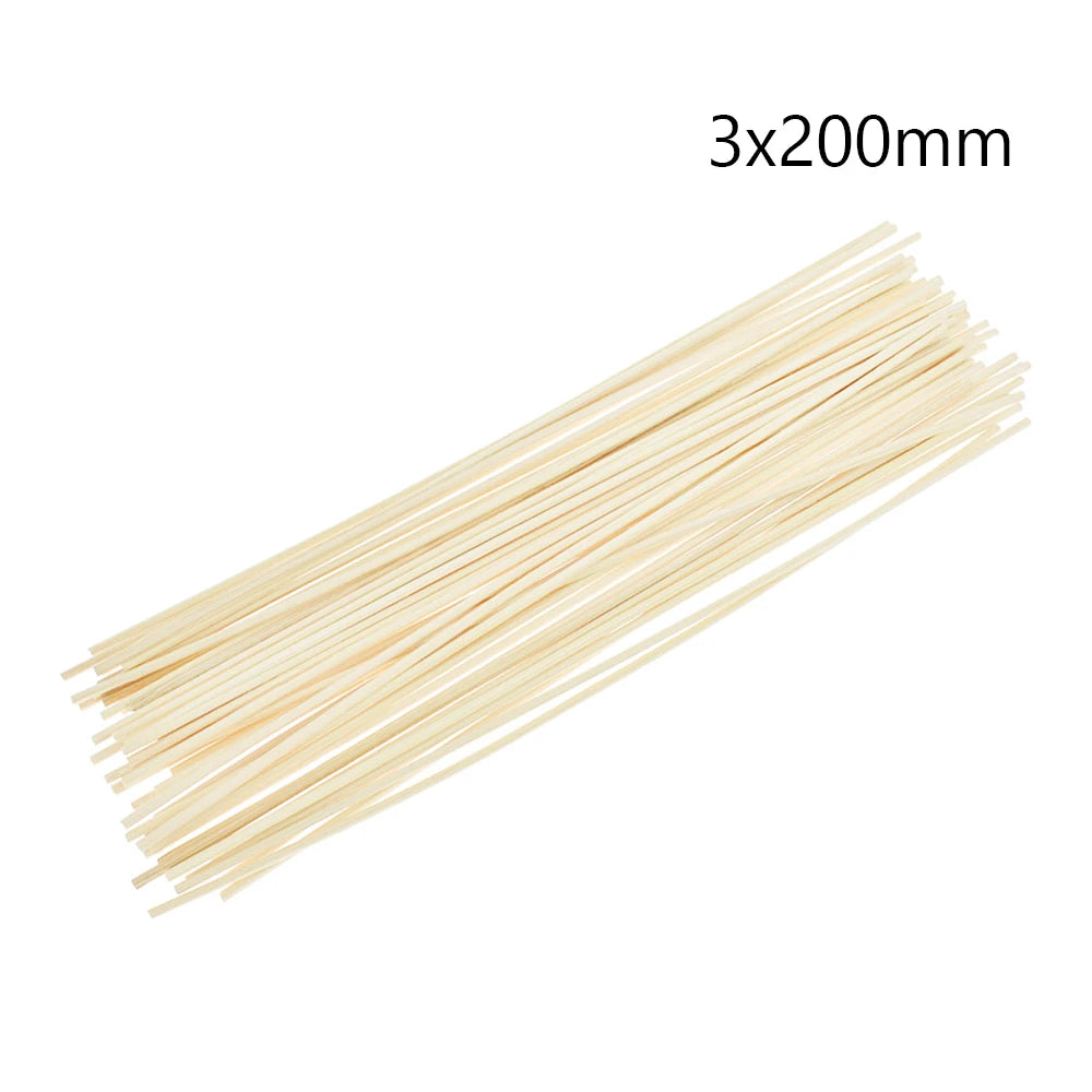 20-100pcs Natural Reed Diffuser Sticks, Rattan Fireless Fragrance for DIY Home Decor, Aromatherapy & Ornament Crafting