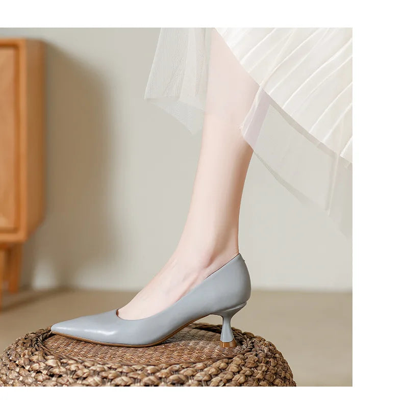 Patent Leather Fashion High Heels New Pointed Toe Pumps Elegant Woman Heeled Shoes Shallow Mouth Candy Colored Sexy Single Shoe